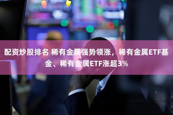 配资炒股排名 稀有金属强势领涨,稀有金属ETF基金、稀有金属ETF涨超3%